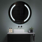 Specchio LED Rotondo | Controllo tramite interruttore a muro | Luce bianca fredda - Reyze Serie Salono Modello 5